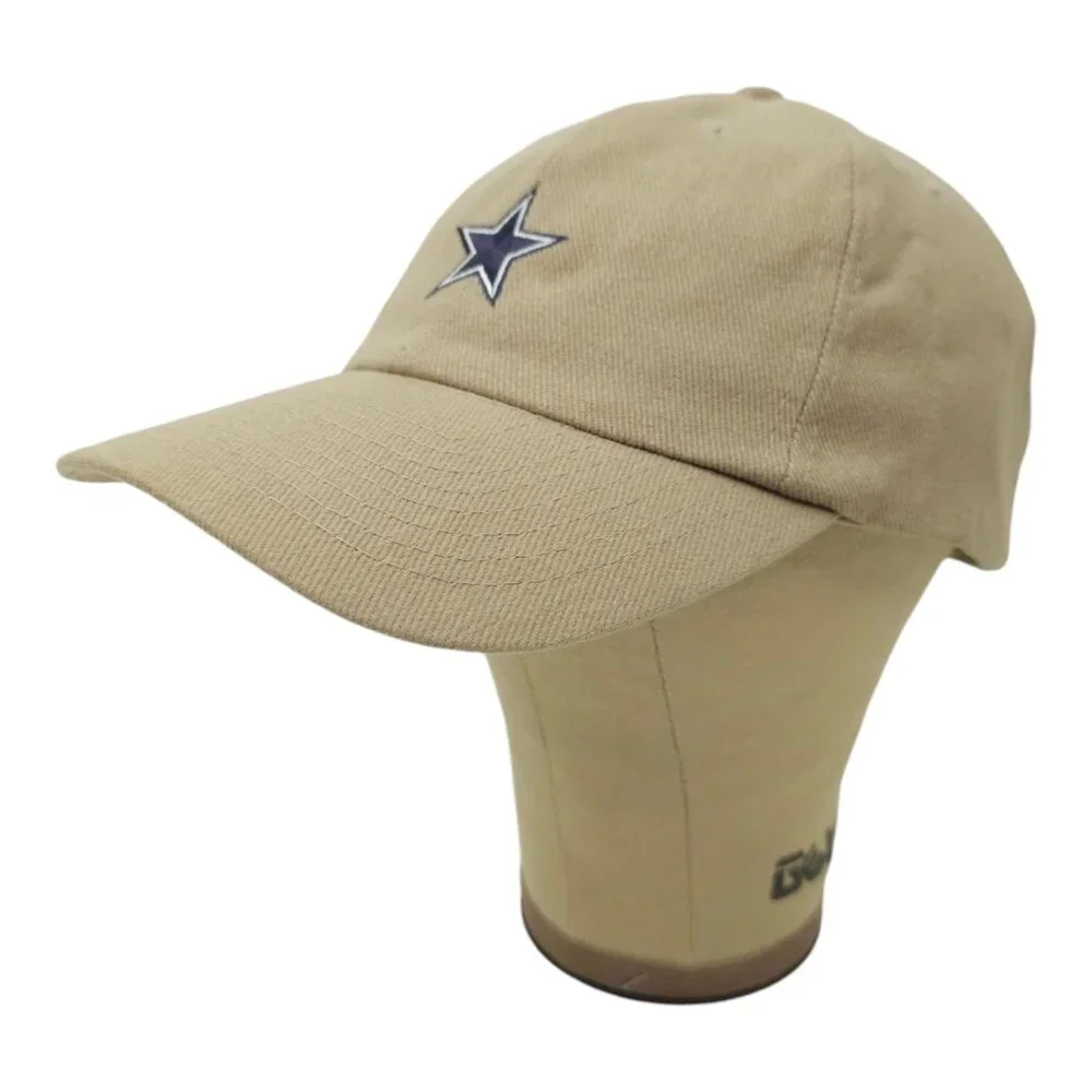 NFL Dallas Cowboys Football Adjustable Size Strapback Cap Baseball Hat Khaki